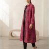 3 pcs Bold magenta base with abstract black floral print for a chic, modern vibe.