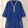 Linen Cutwork Embroidered Shirt