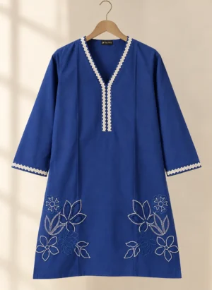Linen Cutwork Embroidered Shirt