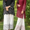 Floral Cutwork Embroidered Stitched 2pc -